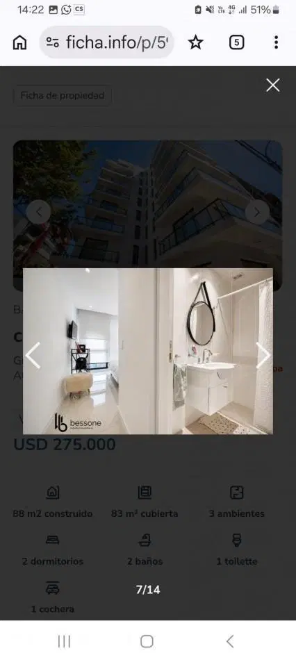 VENTA 3AMB EXCELENTE CALIDAD GUEMES A ESTRENAR COCHERA 4