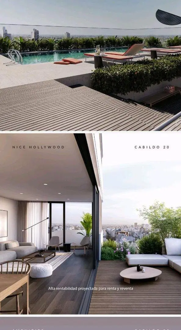 VENTA 3 AMB.POZO.TORRE NICE PALERMO HOLLYBOOD. 2