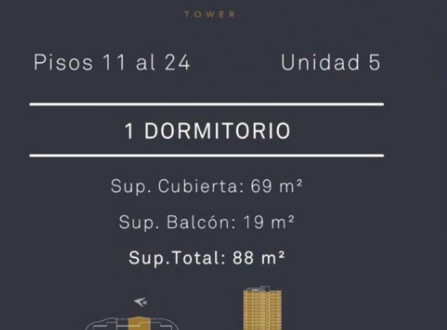 Foto de Departamento 2 ambientes - Con Toilette - Osten Tower, imagen 3