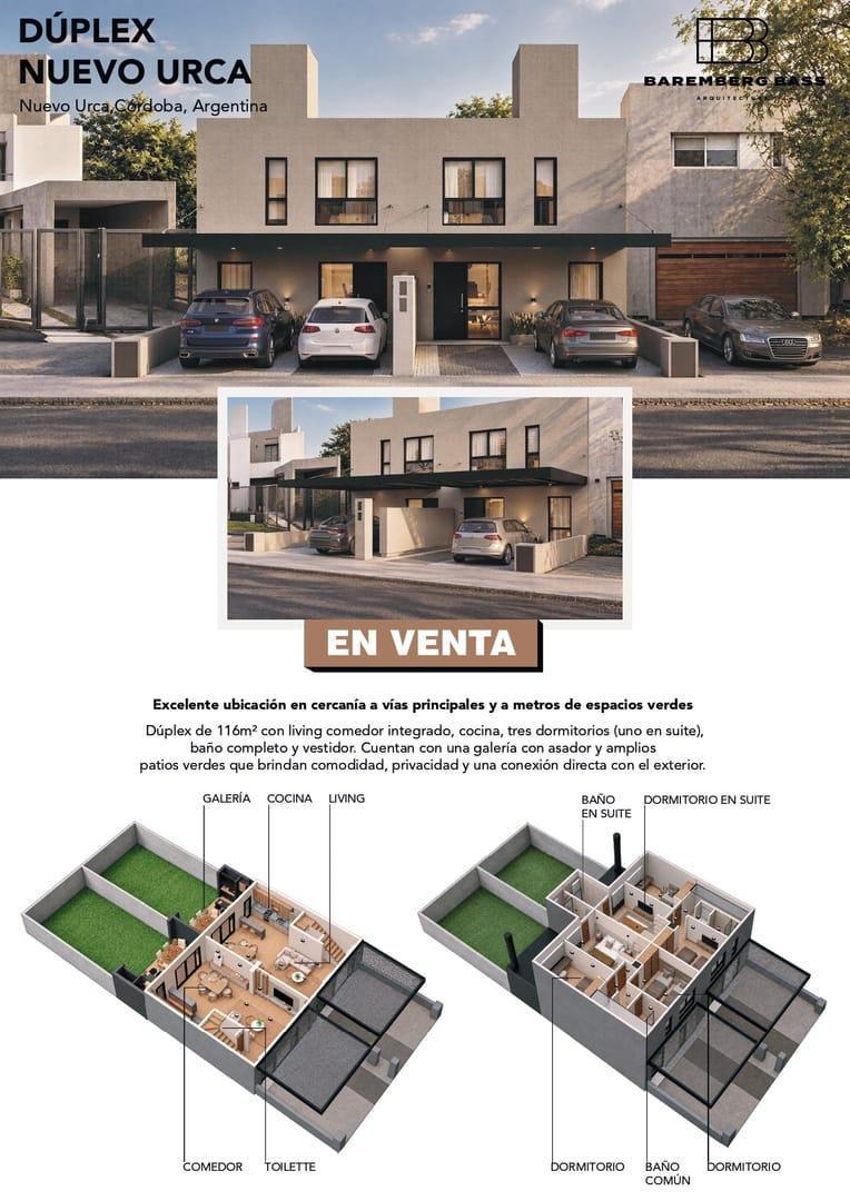 Duplex Venta Nuevo Urca 3 dormitorios 116 m2 en Obra