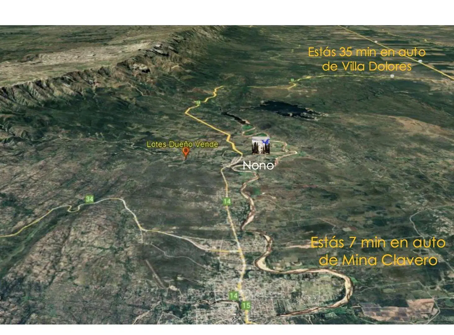 Terreno Lote  en Venta en Nono, San Alberto, Córdoba 2