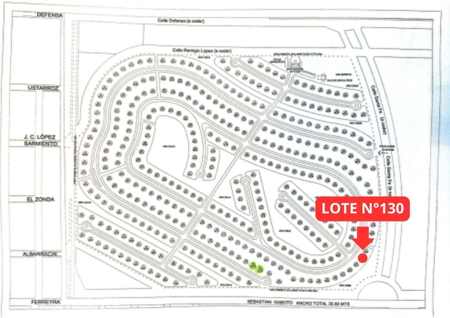 Lote . | Avenida Héroes de Malvinas al 400