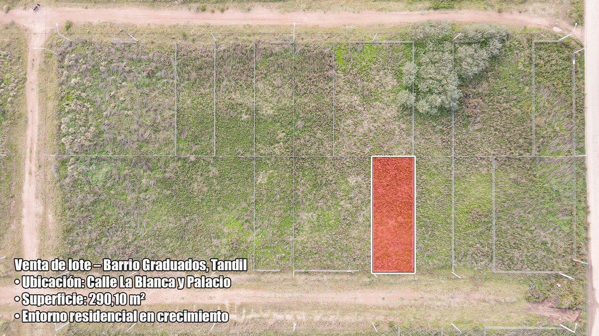 LOTE EN VENTA TANDIL ZONA BARRIO GRADUADOS