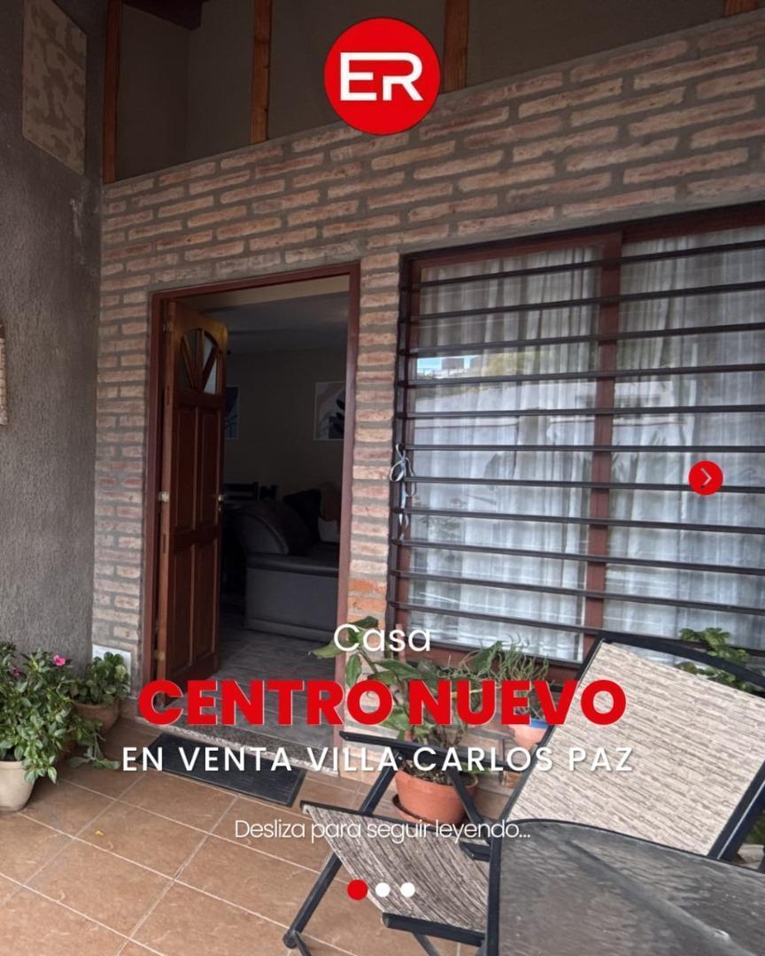 VENTA CASA A PASOS DEL CENTRO V. CARLOS PAZ,2 DOR. PILETA