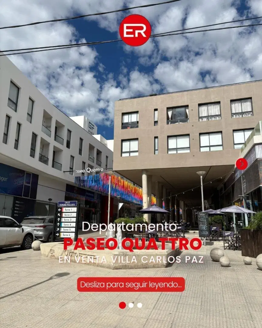VENTA, Departamento de 2 Dormi. con Cochera Villa Carlos Paz 1