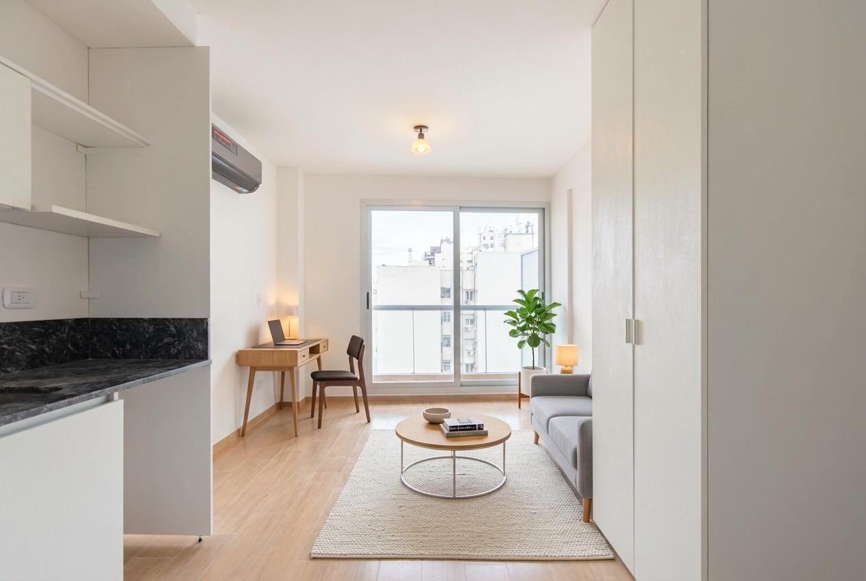 Foto de MONOAMBIENTE PISO ALTO CONTRAFRENTE BALCÓN AMENITIES V CRESPO, imagen 5