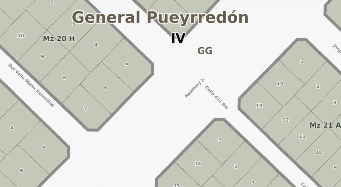 VENTA 3 Lotes en block Av. Jorge Newbery 4