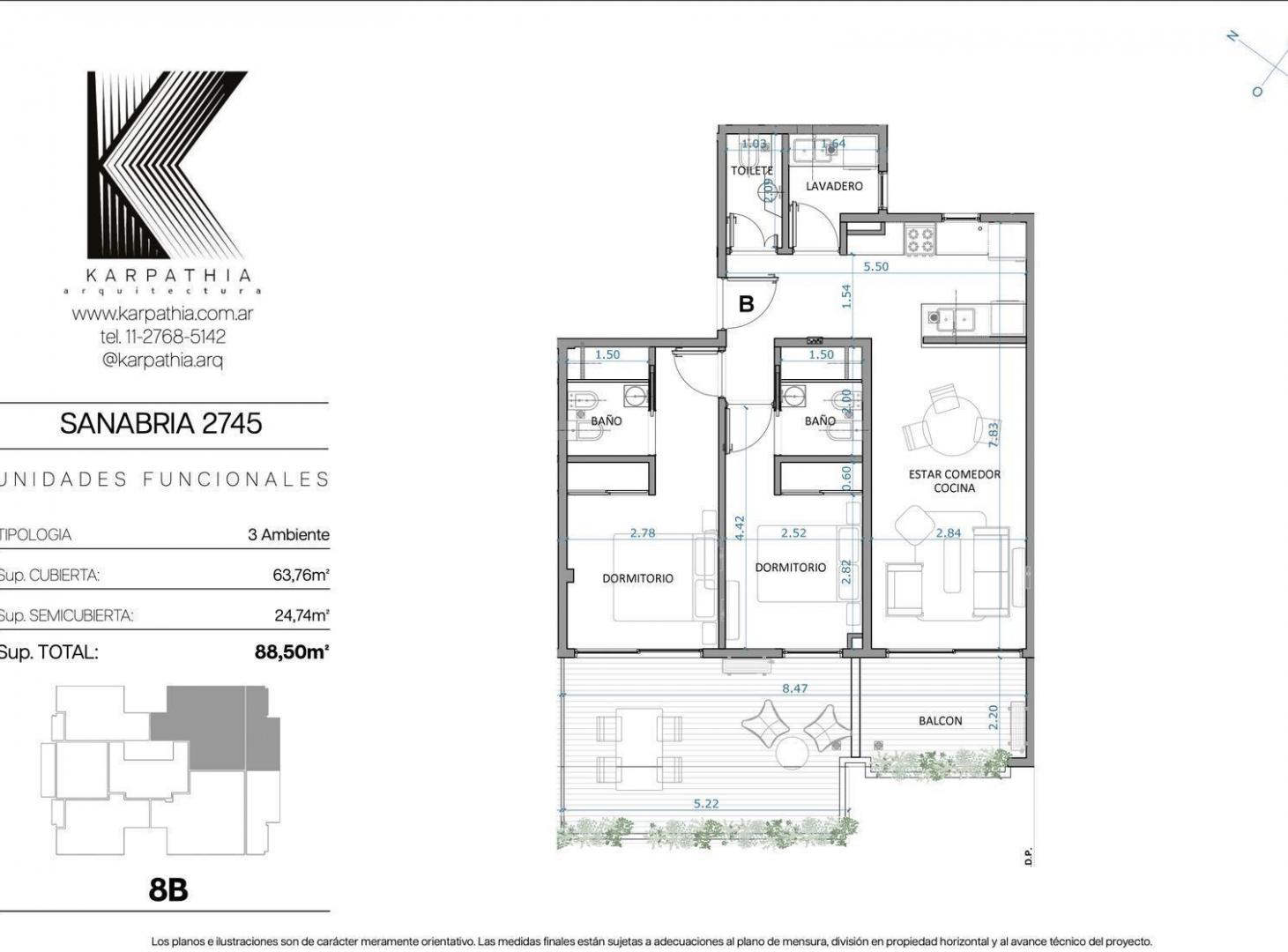 Departamento en Venta Tres Ambientes en Villa Devoto