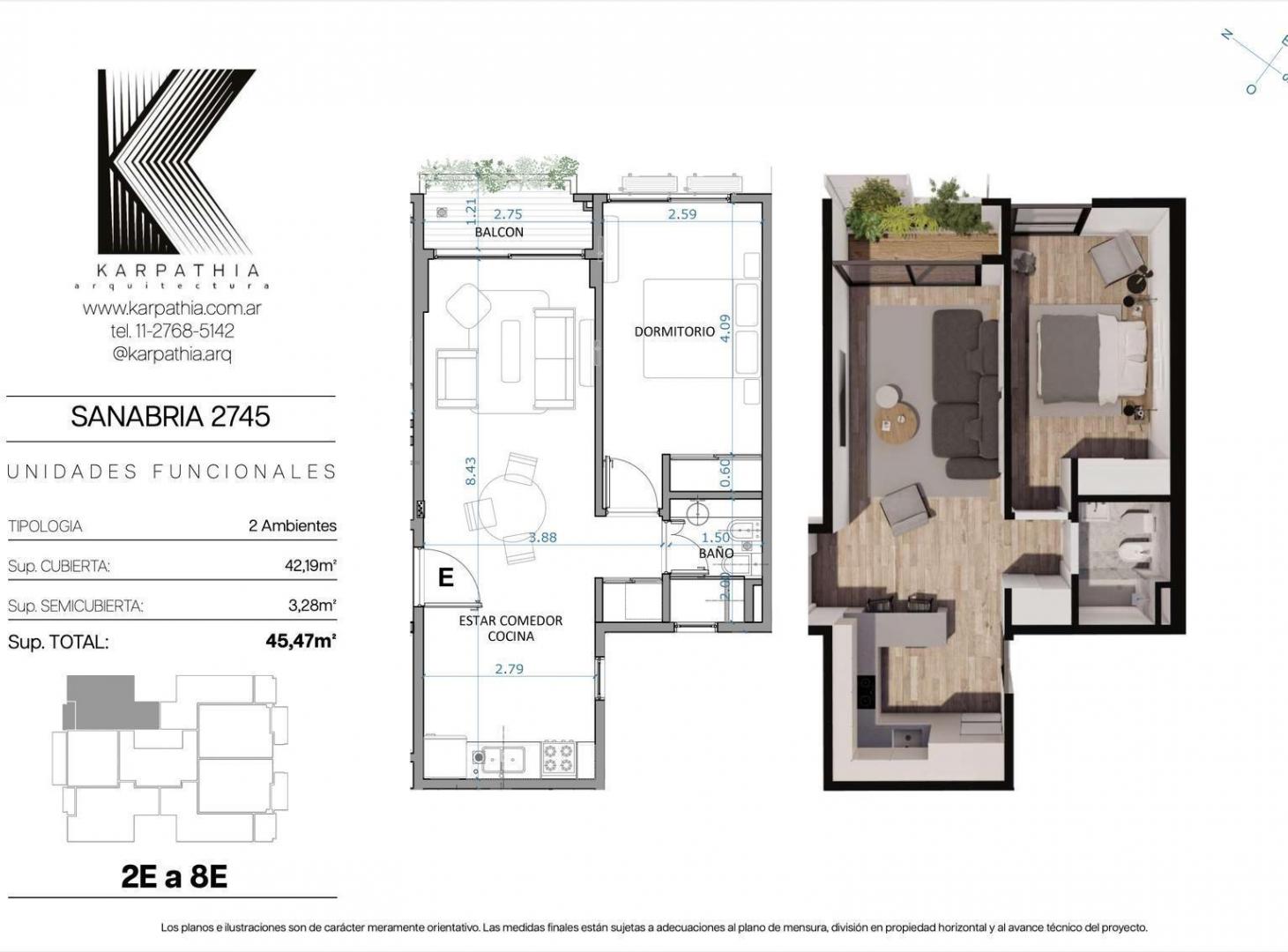 Departamento en venta 2 ambientes en Villa Devoto