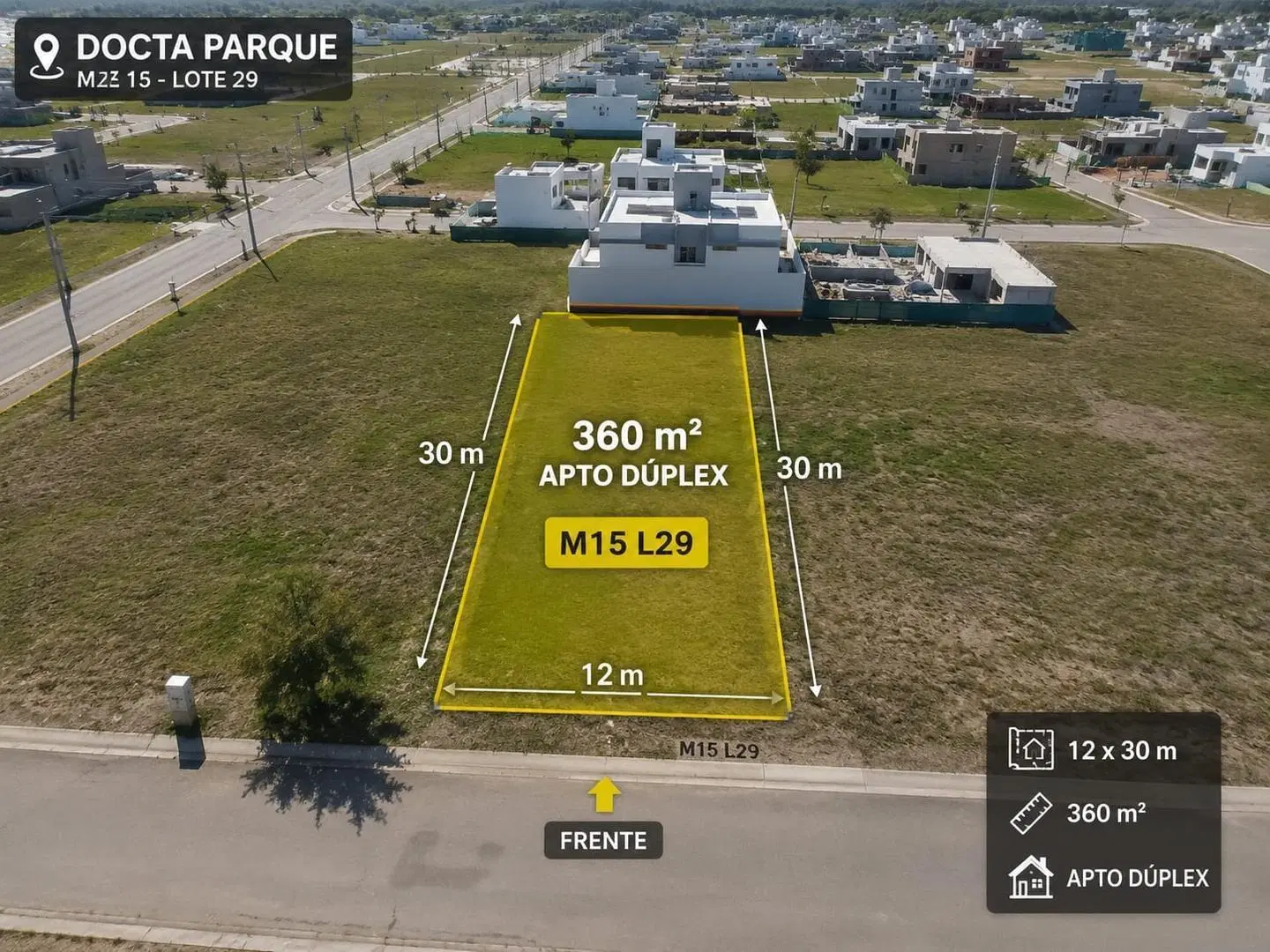 DOCTA PARQUE ETAPA 3 LOTE APTO DUPLEX- PERMUTA 3