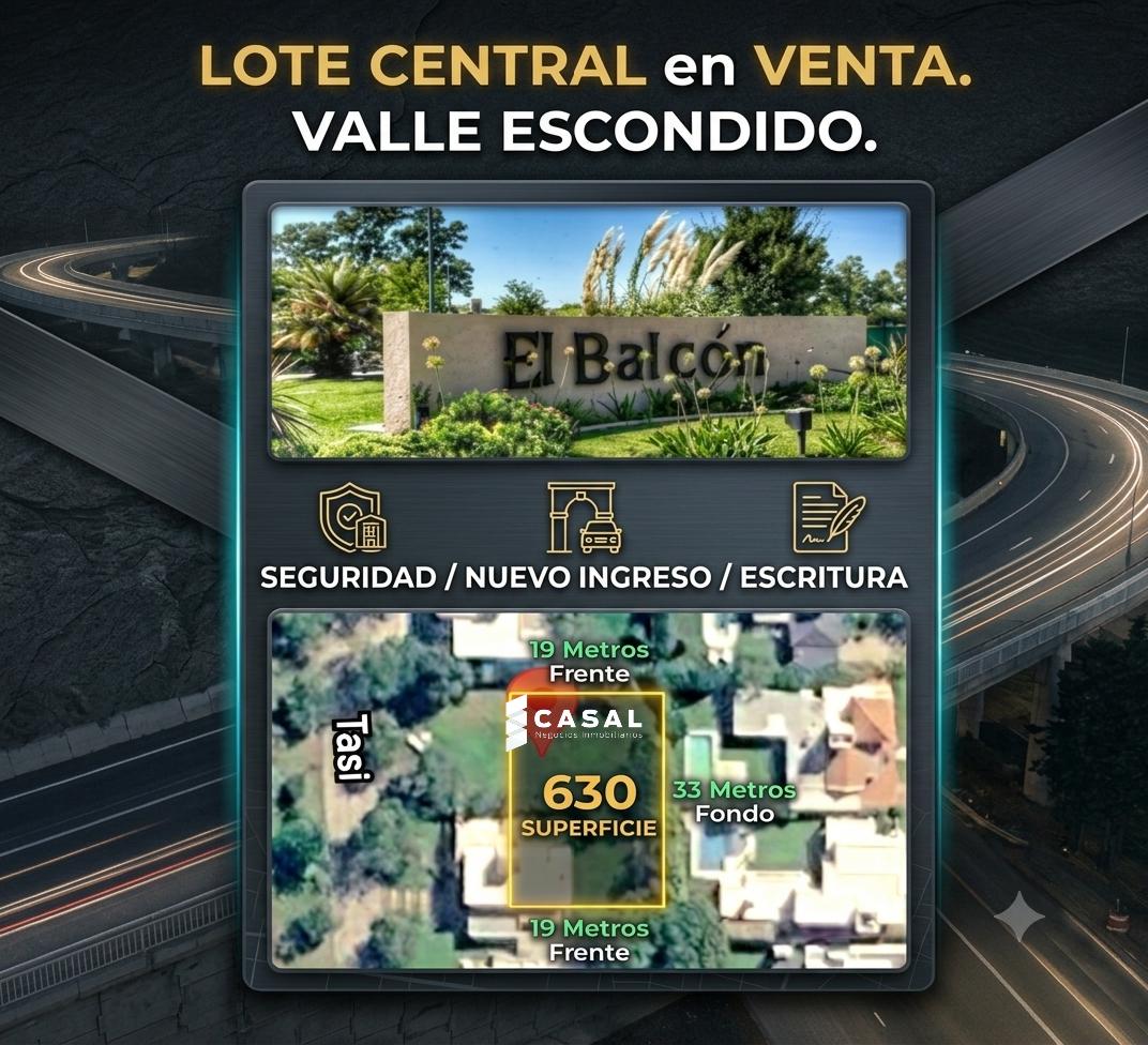 Foto de VALLE ESCONDIDO- LOTE CENTRAL- EL BALCÓN- 630 MTS, imagen 4