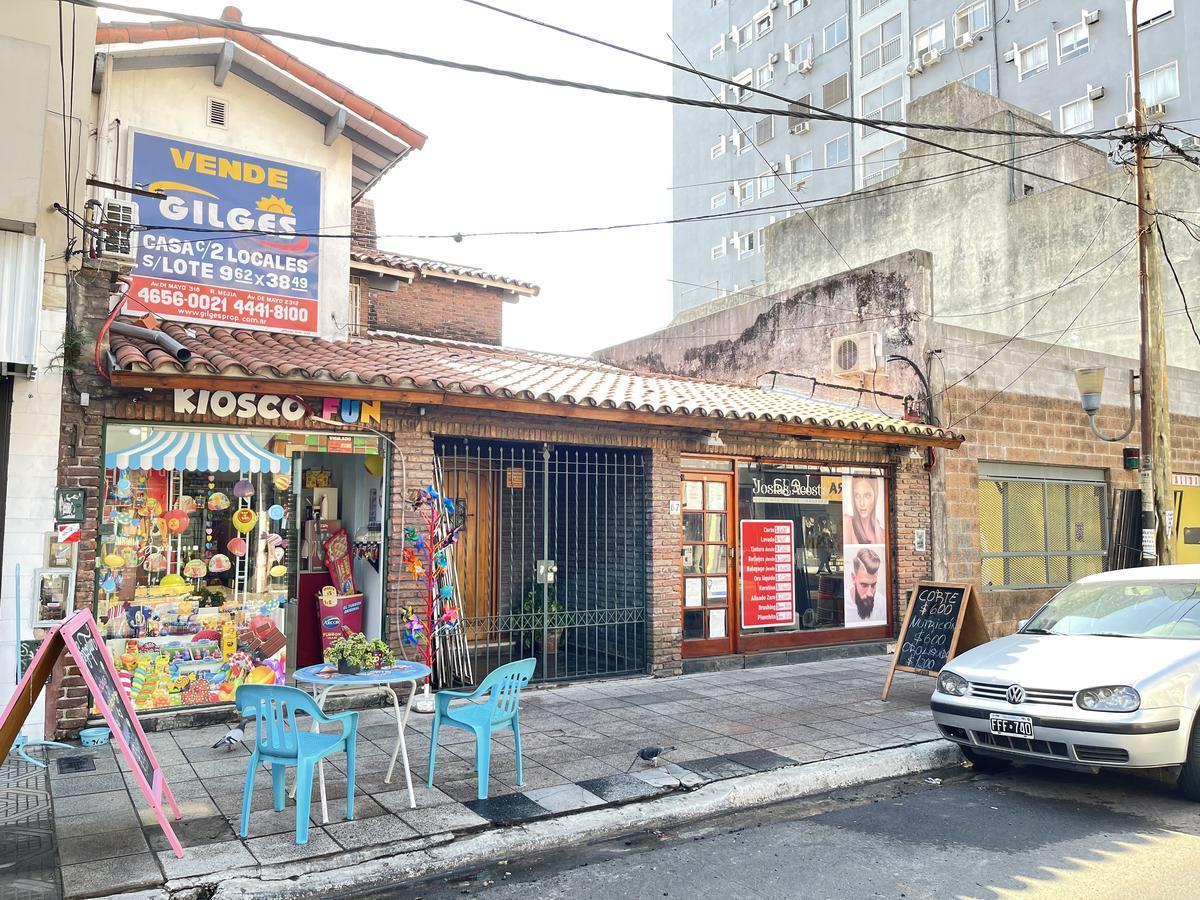 VENTA LOTE DE 9,62 X 38,49M² C/2 LOCALES PROP. 4 AMB. T/ BUEN ESTADO CÉNTRICO