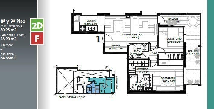 Rosario. Venta. Departamento dos dormitorios