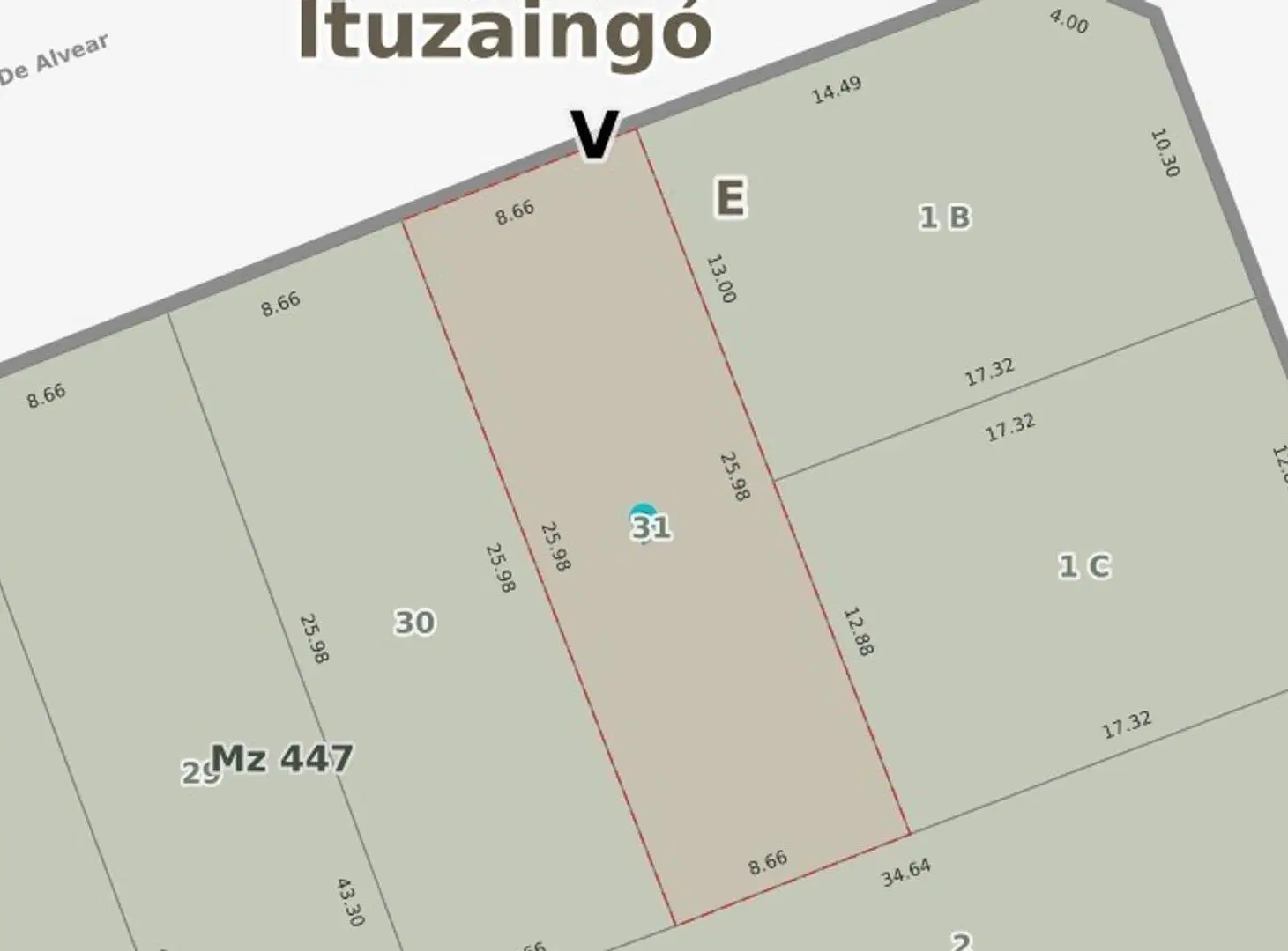 LOTE VENTA ITUZAINGO AREA CENTRAL 2