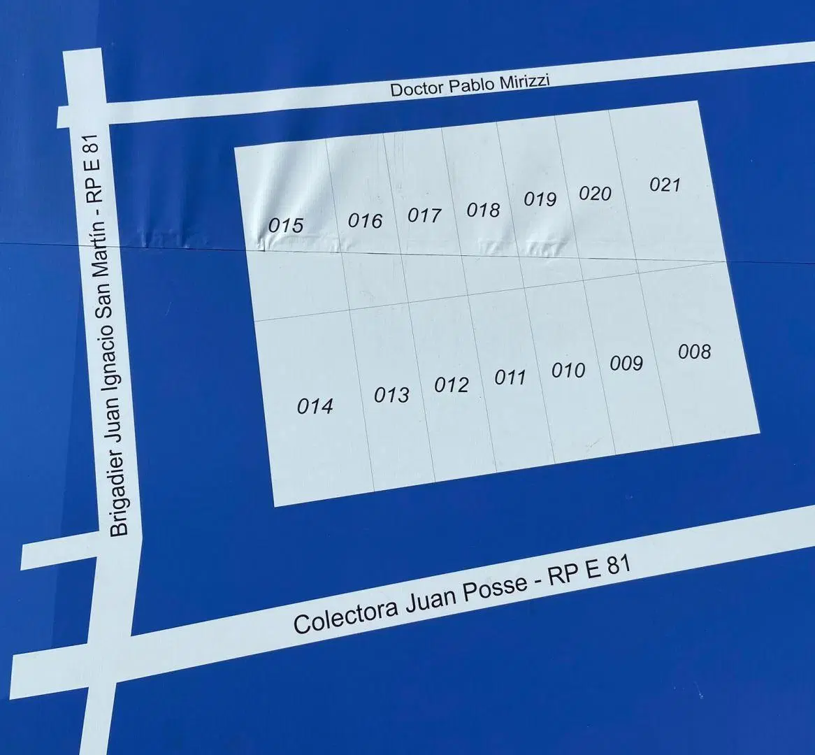 Lote . | Ruta Nacional 20 - Colectora 3