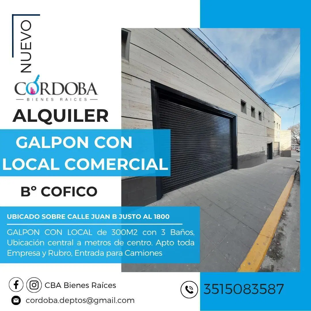 IMPORTANTE LOCAL + GALPON EN ALQUILER A METROS DEL CENTRO 3