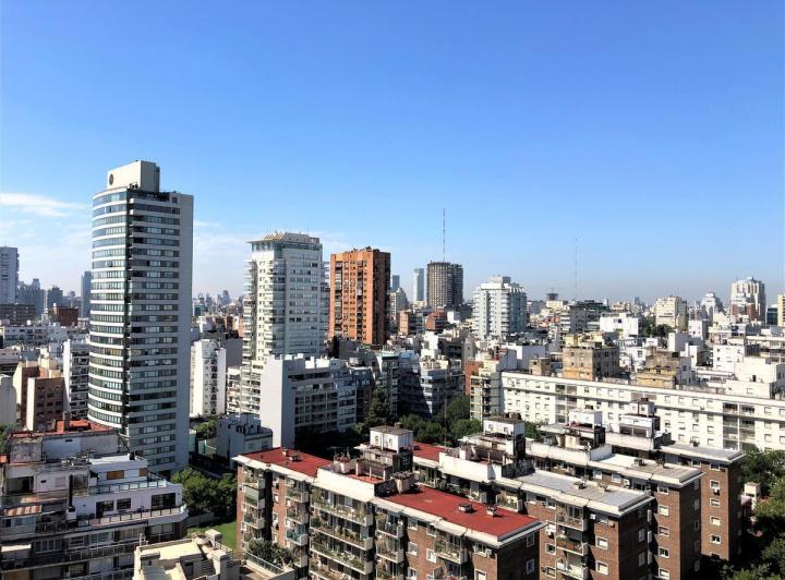 Departamento en alquiler tres ambientes con vista y seguridad Las Cañitas 2