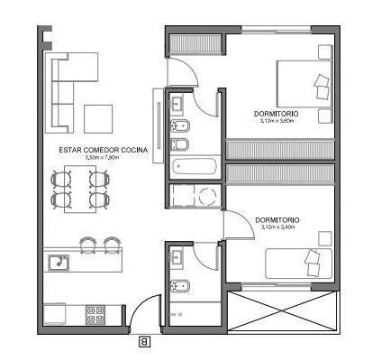 VENTA EN POZO DE 3 AMBIENTES c/COCHERA / EXCELENTE FINANCIAMIENTO PRIVADO / FLORIDA, Bo.PLATENSE