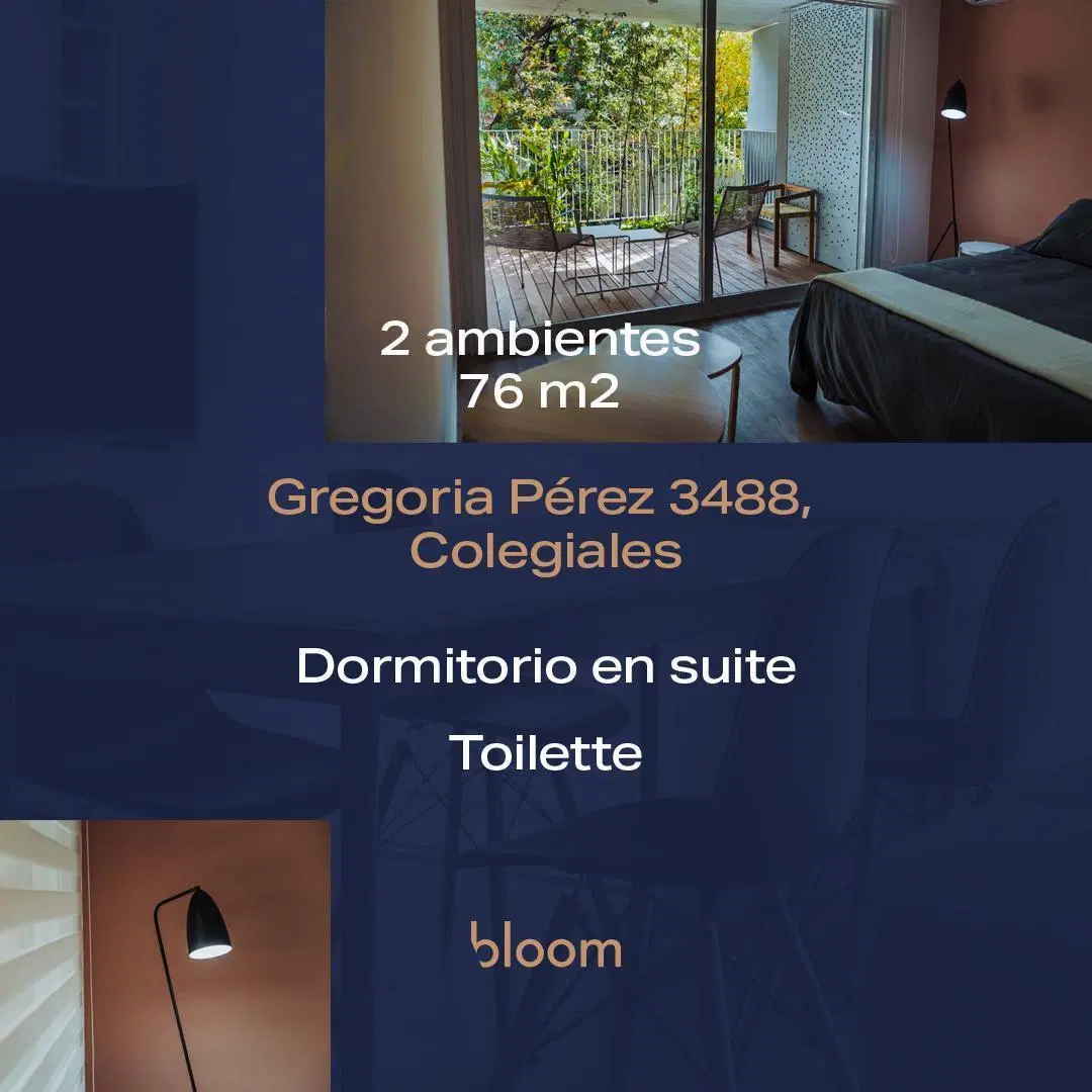 Dto. 2 amb impecable estado. Dorm en suite c/vestidor. Gran balcón, piso alto, vista abierta. Toil. 3