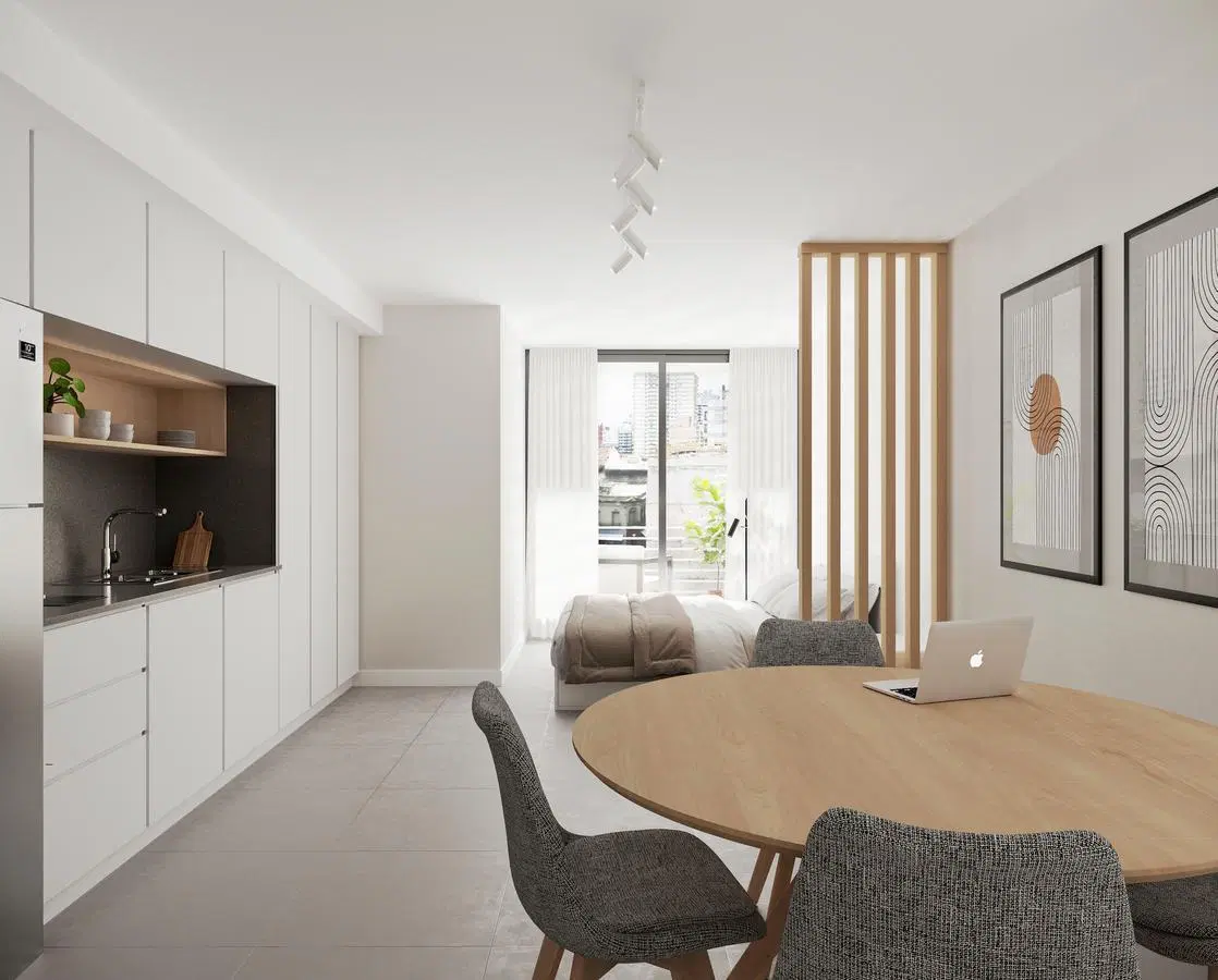 Departamento de 1 dormitorio al frente en Zona Río 4