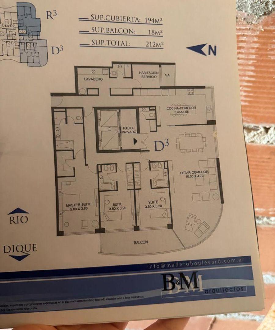 Madero Boulevard B&M | Piso Alto con Vista Abierta al Río