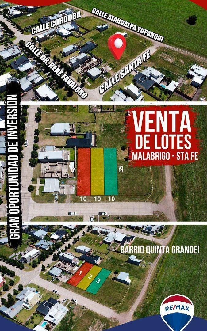 LOTES EN BARRIO QUINTA GRANDE-MALABRIGO