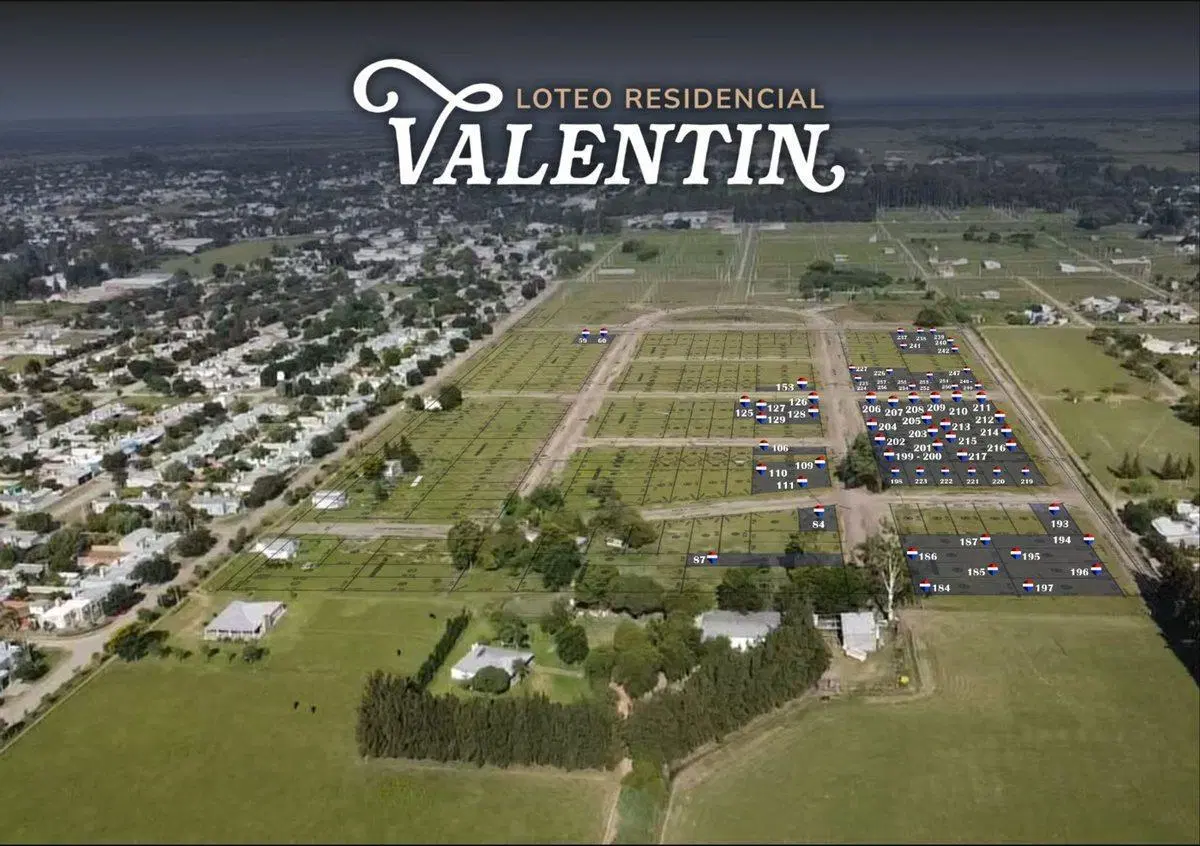 LOTES DISPONIBLES EN LOTEO RESIDENCIAL VALENTIN 7