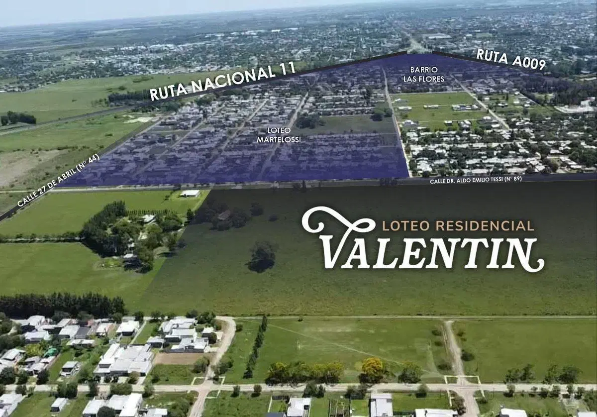 LOTES DISPONIBLES EN LOTEO RESIDENCIAL VALENTIN 2