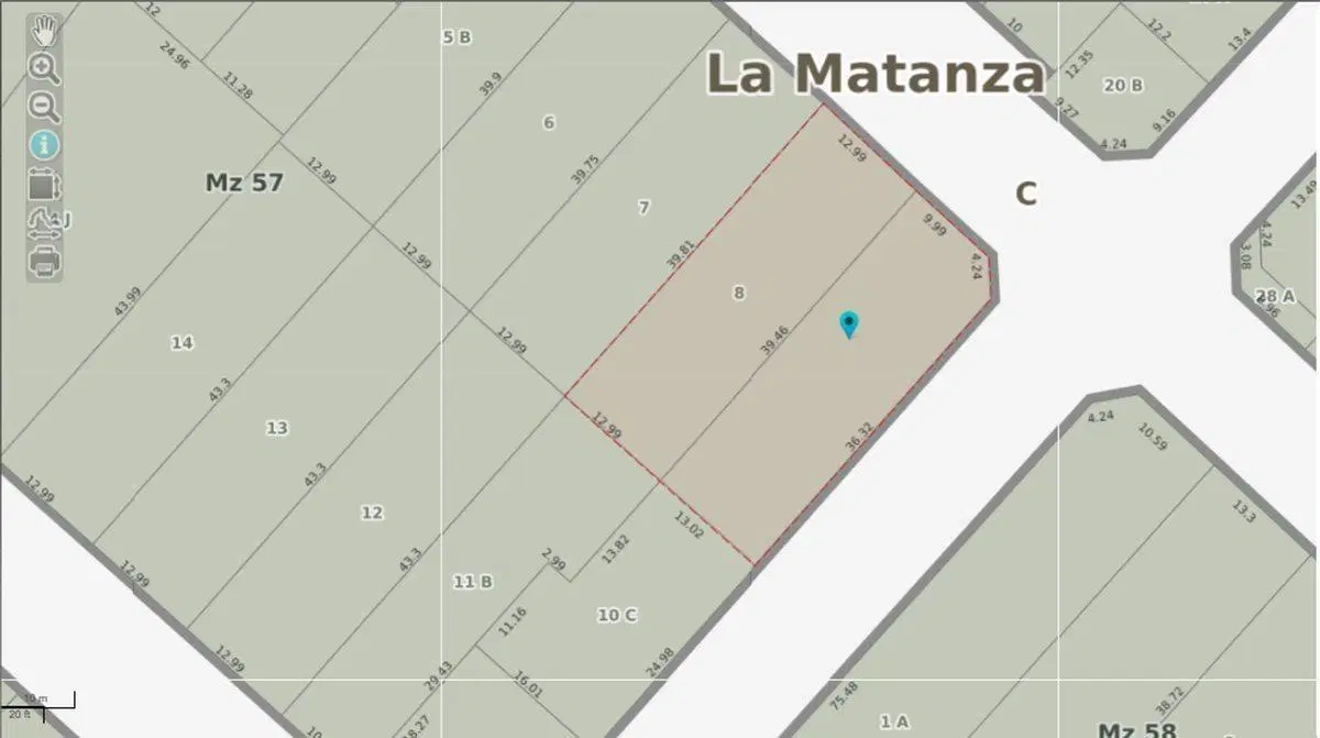VENTA TERRENO SAN JUSTO CENTRO ZONIFICACION MI 3
