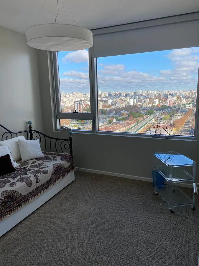 ALQUILER DEPARTAMENTO PALERMO: PISO ALTO 2 DORM C/MUEBLES Y COCHERA - SEG 24Hs -PAQUETE 4