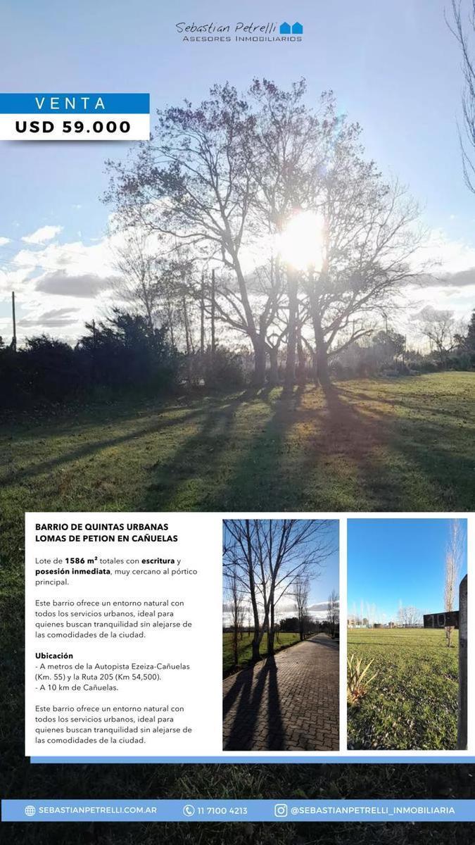 Terreno de 1586 m2 en Barrio Cerrado Lomas de Petion - Alejandro Petion