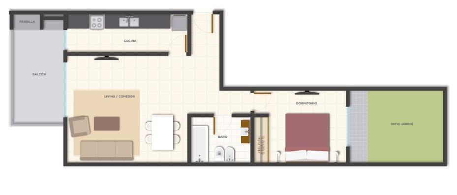Departamento en VENTA con renta en  Monte Grande
