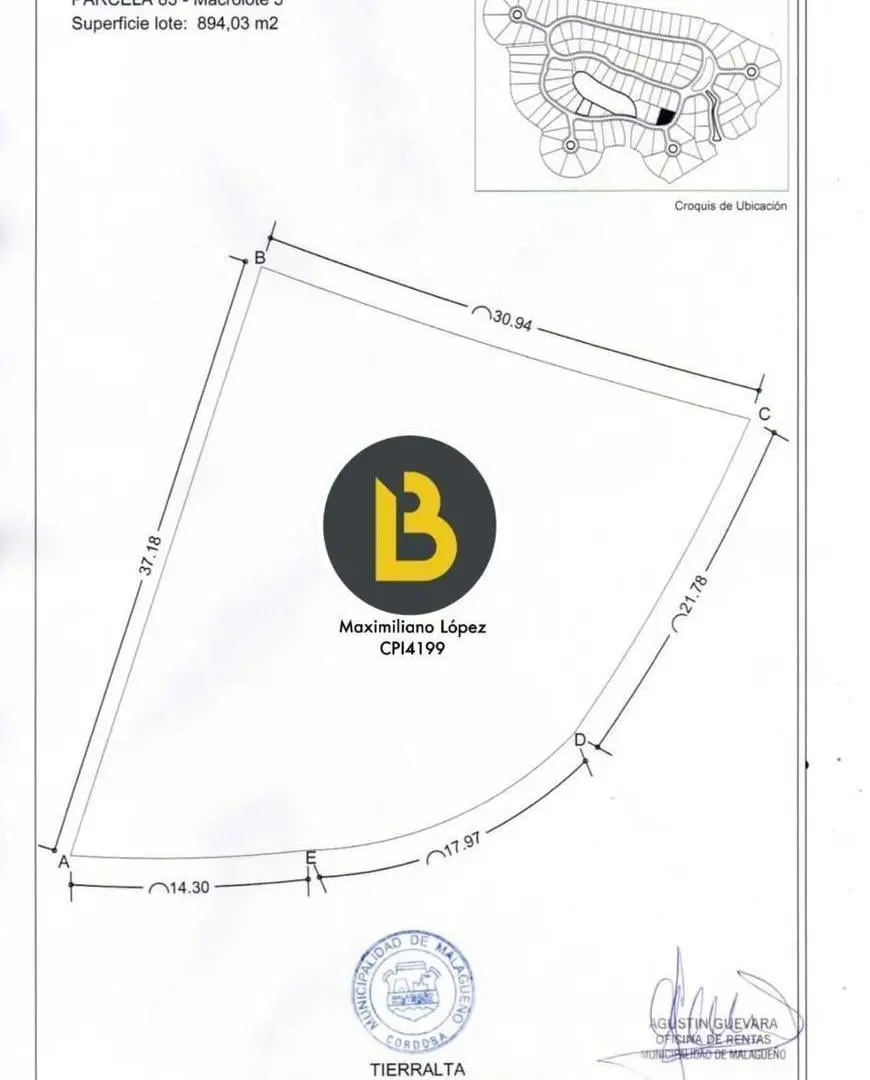 Venta Terreno Country Tierra Alta 894 m2 5