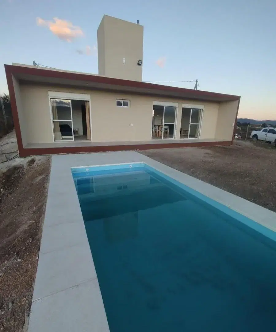 APTO A  CREDITOS VENDO Casa ESTANCIA VIEJA , dos dormitorios, Piscina, PUNILLA 2