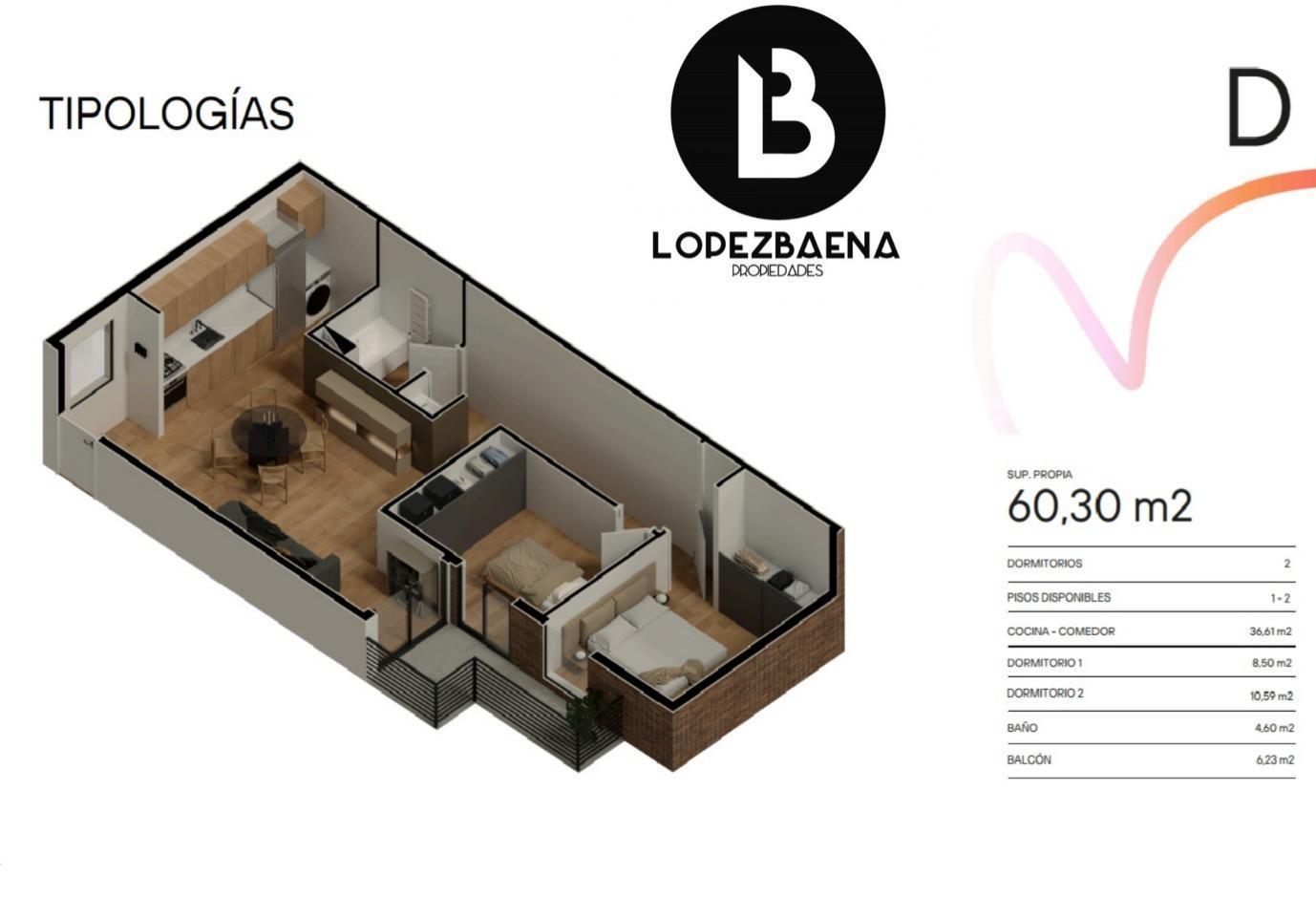 Foto de Venta Dpto - 2 Dorm/Balcon - Ed. Nuovo Las Rosas - Oportunidad.-, imagen 5