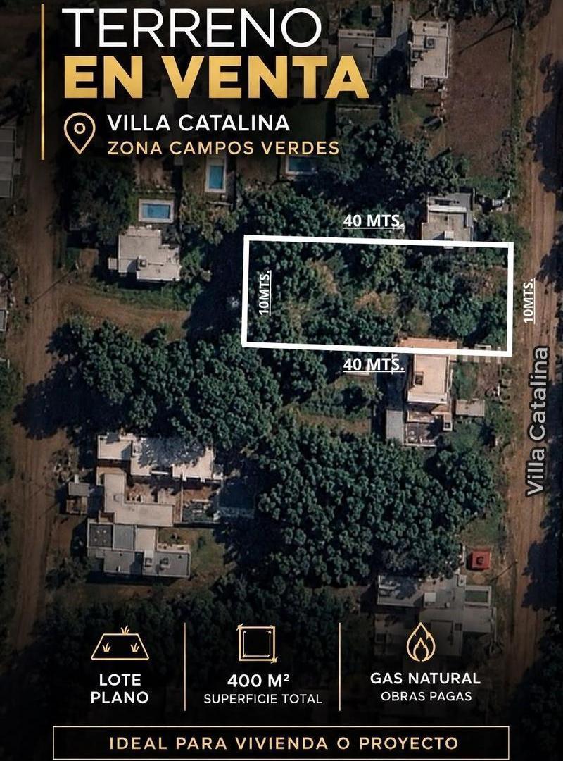 venta lote en villa catalina c/escritura OPORTUNIDAD!!