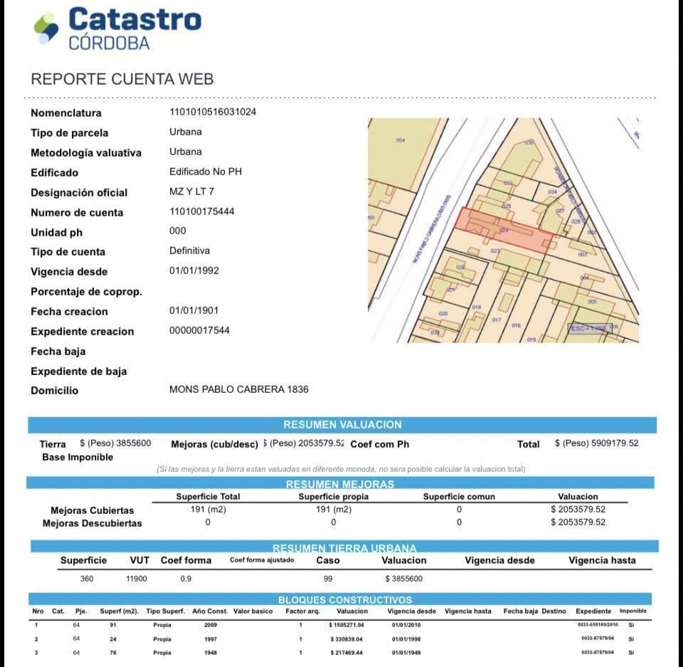 Foto de Venta Terreno Sobre Monseñor Pablo Cabrera, imagen 2