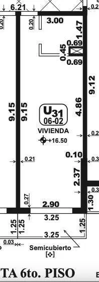 venta departamento monoambiente quincho pileta agote 8