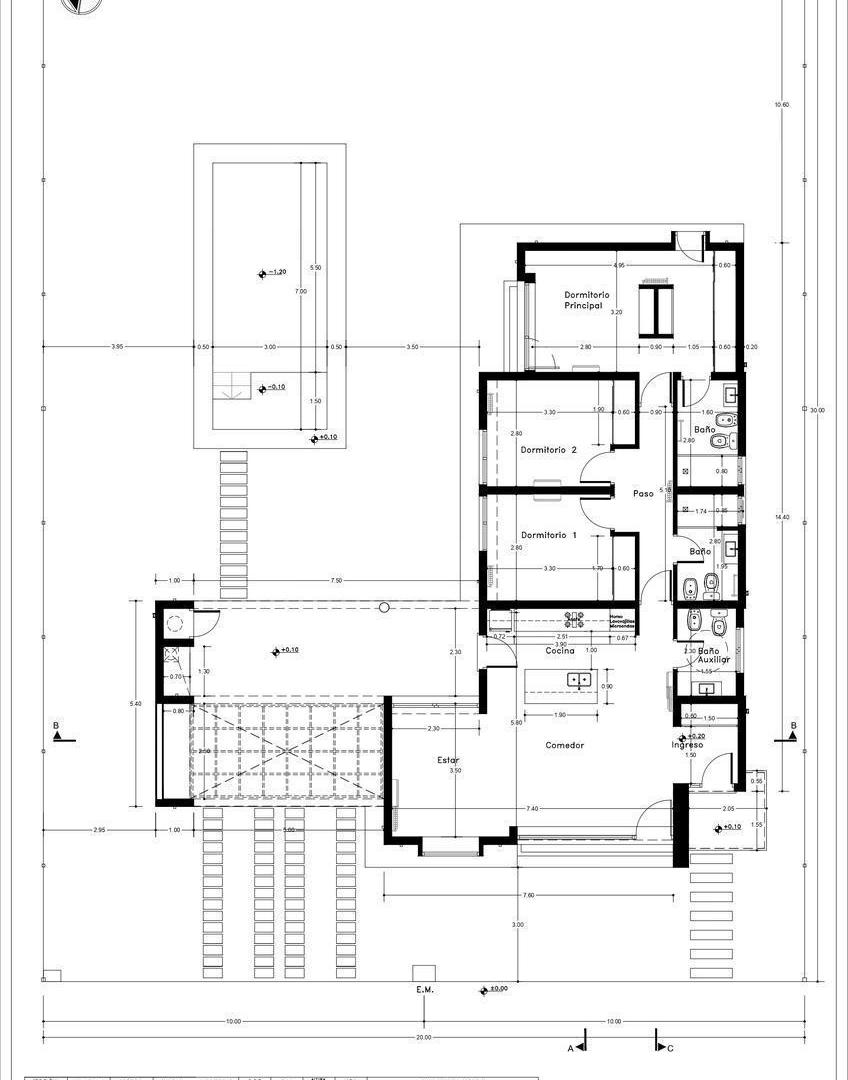 alquiler casa 3 dormitorios barrio brisanova pueblo esther