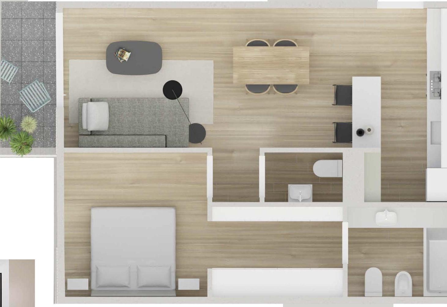 Foto de VENTA DPTO 2 AMB CON BALCÓN VILLA URQUIZA A ESTRENAR, imagen 5