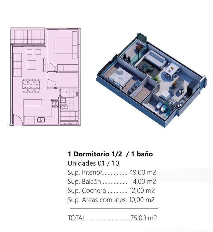 Foto de Apartamento - Punta del Este. View 2. 1 dormitorio y medio, imagen 5