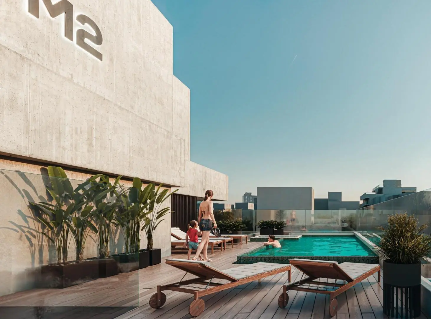 Departamento 2 dormitorios, cochera, amenities, balcón, Martin 1