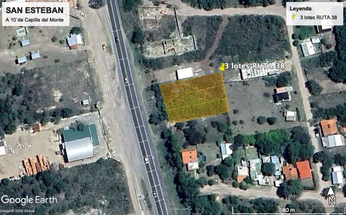 Vendo lotes sobre Ruta 38 en San Esteban, Córdoba. A minutos de Capilla del Monte. 5