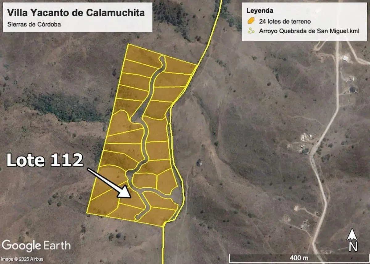 Vendo Lote 112 En Yacanto De Calamuchita, Córdoba. Con Escritura. 5