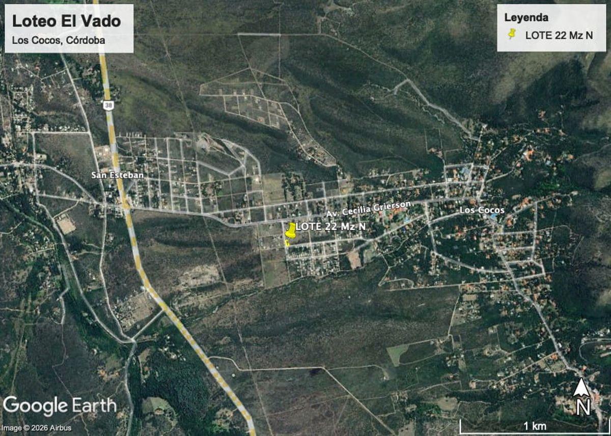 Foto de Vendo Lote 22 Mz N - Esquina en Los Cocos, Córdoba. Loteo El Vado., imagen 5