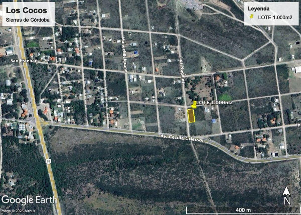 Foto de Vendo lote amplio en Los Cocos, Córdoba. Esquina con gas natural., imagen 4