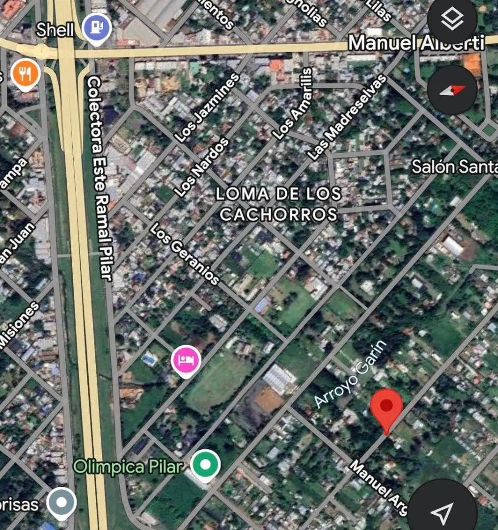 galpon de 100 m2 sobre lote de 2200 m2 a dos cuadras de panamericana pilar 2