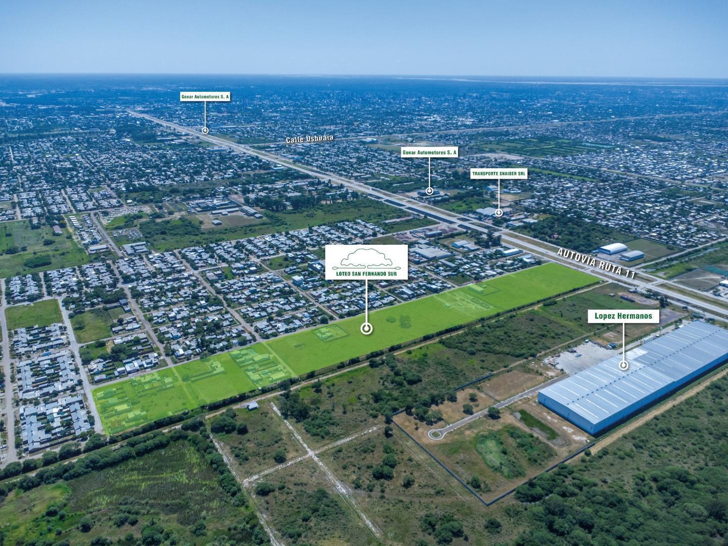 LOTEO "San Fernando Sur" - Lotes desde 300 m2.