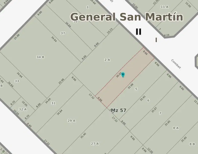 Excelente terreno con mejoras de 8,66mts x36 mts de fondo ,gran superficie libre ideal para proyecto 2