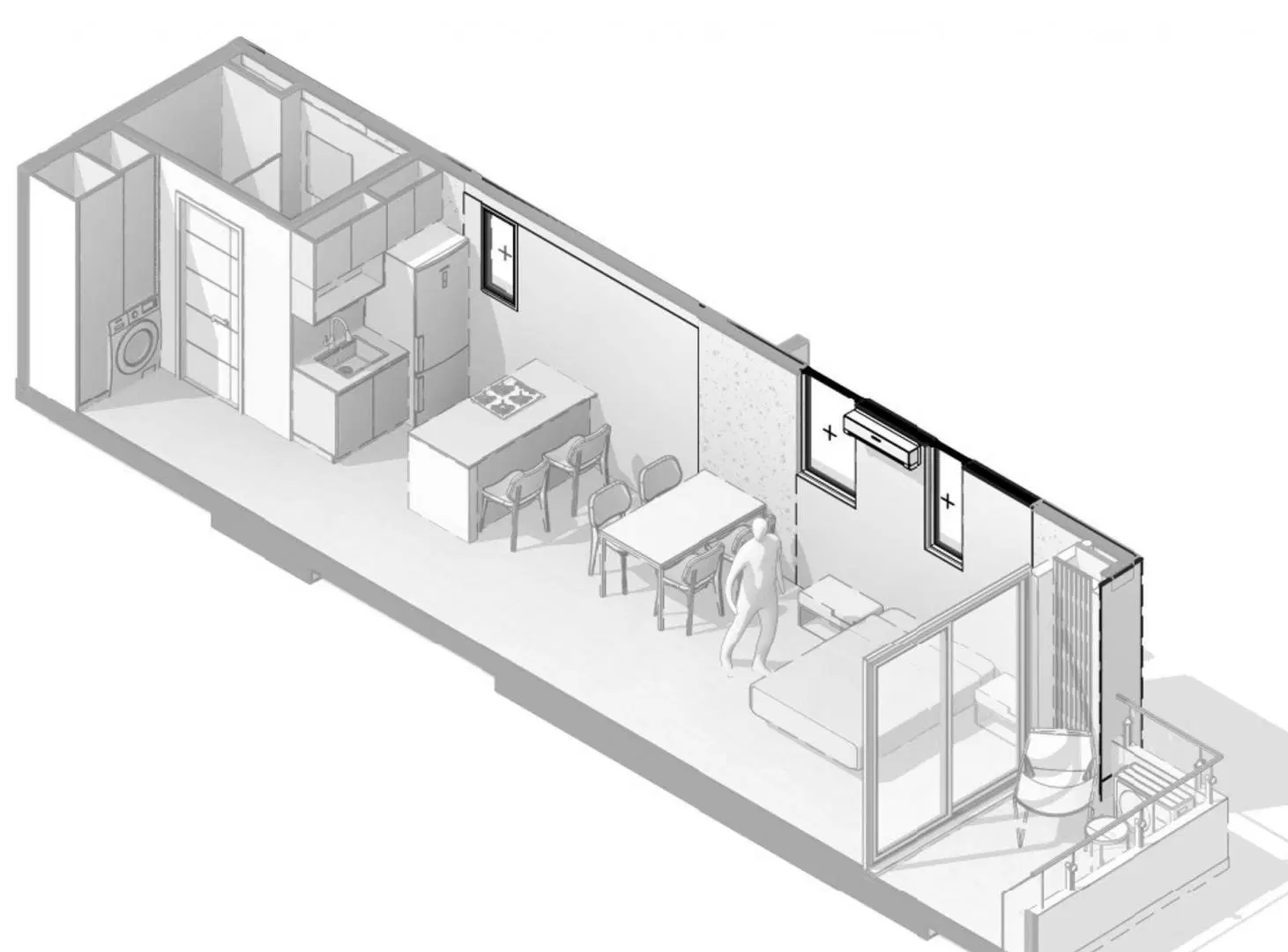 Venta monoamb divisib balcon doble amenities Nuñez 4